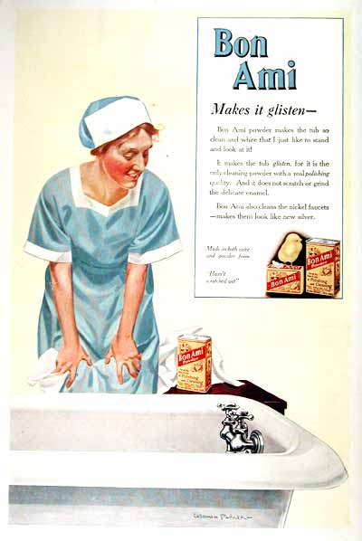 1919 Bon Ami Cleanser Vintage Print Ad #001659