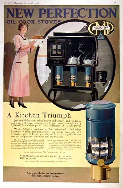 1919 Perfection Stove Vintage Print Ad #001670