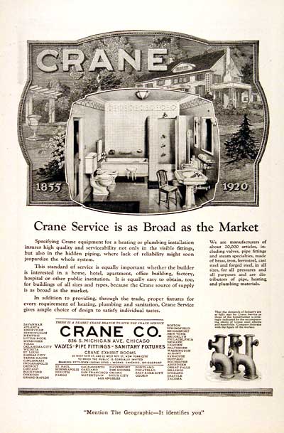 1920 Crane Plumbing #003113