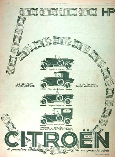 1924 Citroen Line Classic Ad #002006