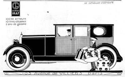 1924 Irat Limousine Classic Ad #000144