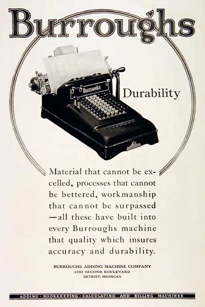 1925 Burroughs Adding Machine #003200