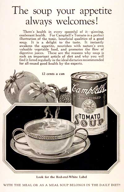 1926 Campbell's Tomato Soup #003218
