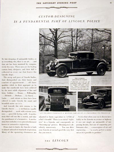 1929 Lincoln Judkins Coupe #023390