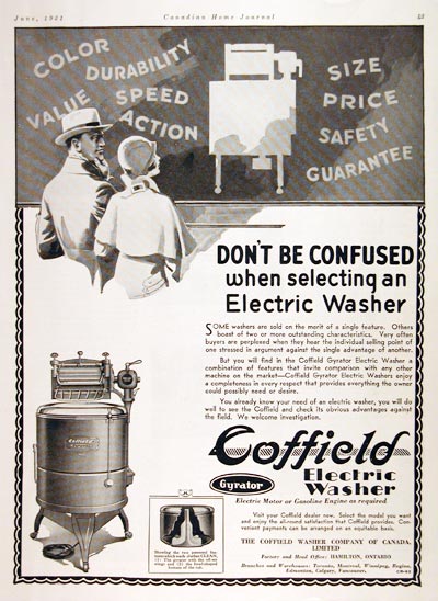 1931 Coffield Washing Machine #008139