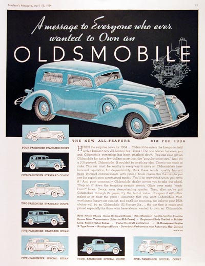1934 Oldsmobile #007871
