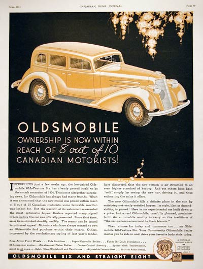 1934 Oldsmobile Six #007991