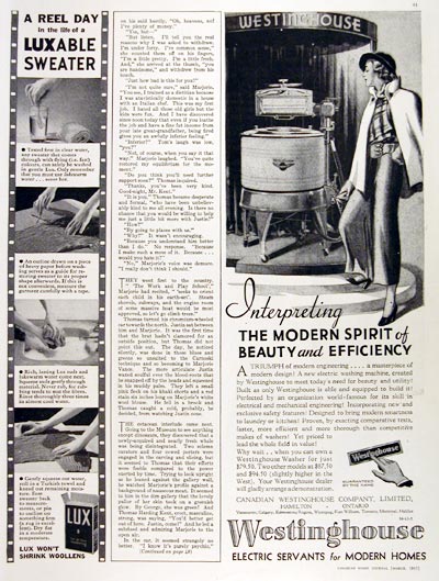 1935 Westinghouse Washing Machine #007854