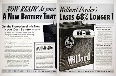 1938 Willard Battery #008047