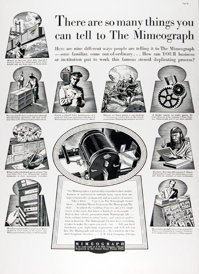 1939 Mimeograph Machines #024315