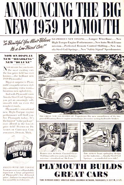 1939 Plymouth Sedan #003556
