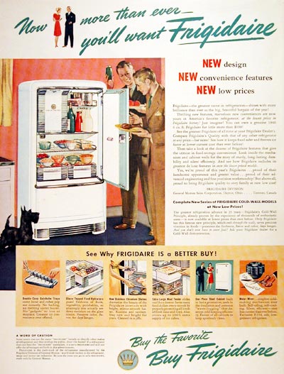1940 Frigidaire Refrigerator #006656