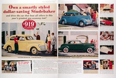 1940 Studebaker Model Line #011026