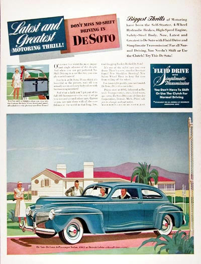 1941 DeSoto Deluxe Sedan Coupe #008961