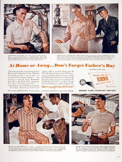 1943 BVD Men's Wear #007313