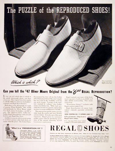 1943 Regal Shoes #007052