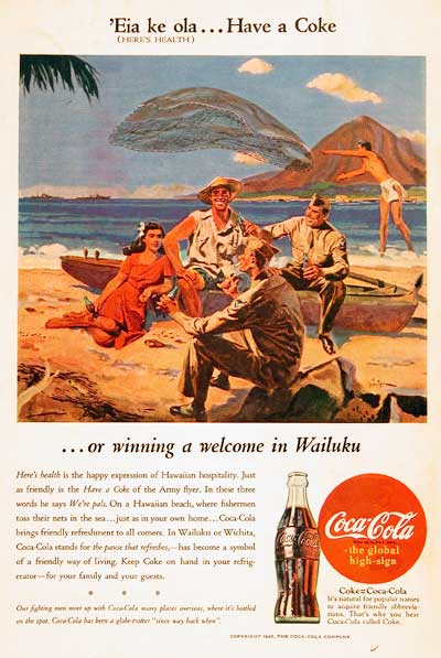 1945 Coca Cola Hawaii #003826