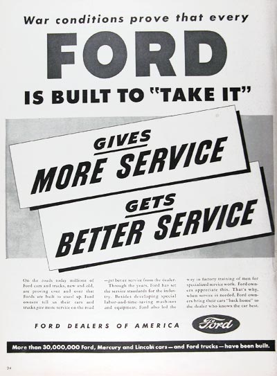 1945 Ford Dealer Service #024378