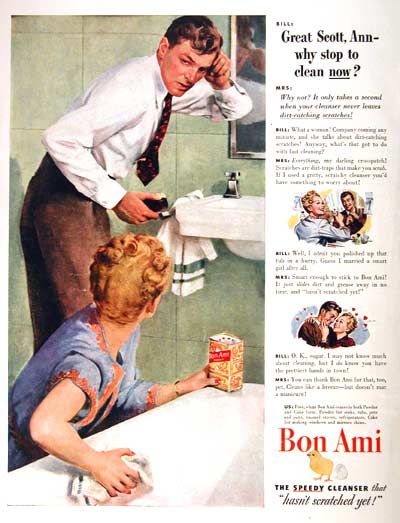 1946 Bon Ami Vintage Ad #002011