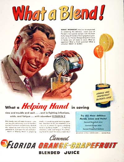 1946 Florida Citrus Vintage Ad #002017