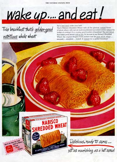 1946 Nabisco Shredded Wheat Vintage Ad #000425