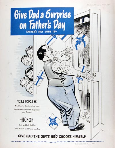 1947 Currie Hickok Belts Ties #010883