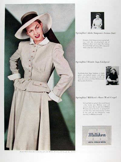 1947 Milliken Wool Fashions #009680