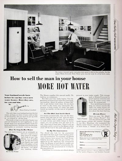1948 Rheem Hot Water Heater #024377