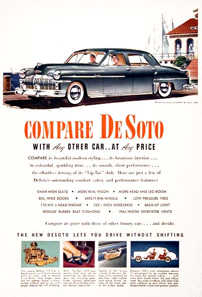 1949 DeSoto Custom Classic Ad #001566