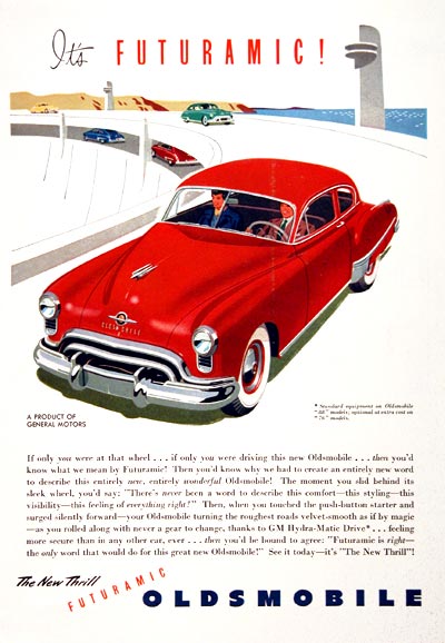 1949 Oldsmobile Coupe Vintage Ad #001561