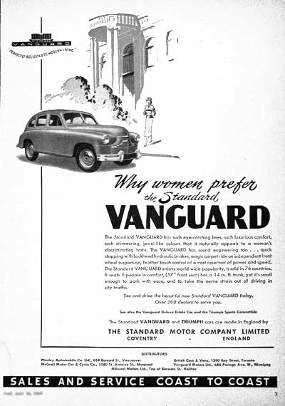 1949 Standard Vanguard Vintage Ad #001578