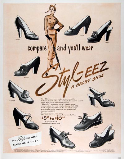 1950 Selby Styl-EEZ Shoes #023708