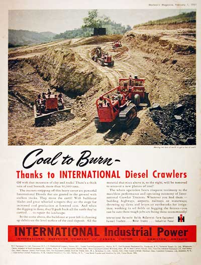 1951 IH Crawlers Vintage Ad #001919