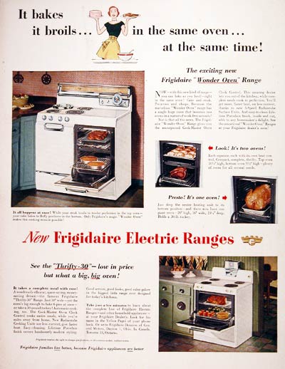 1952 Frigidaire Range Oven #004076