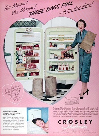 1953 Crosley Shelvador Refrigerator #024582