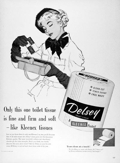 1953 Delsey Toilet Tissue #024651