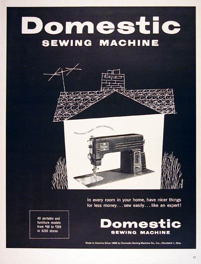 1953 Domestic Sewing Machine #004500
