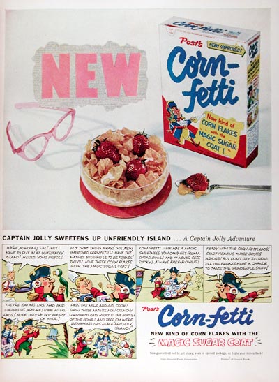 1953 Post Corn-Fetti Cereal #024649