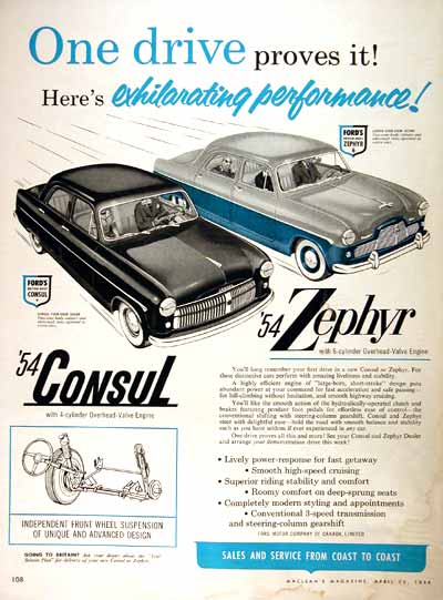 1954 Ford Consul & Zephyr