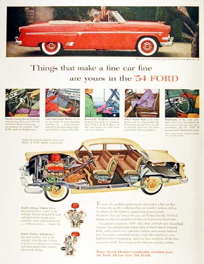 1954 Ford Sunliner Convertible #003977