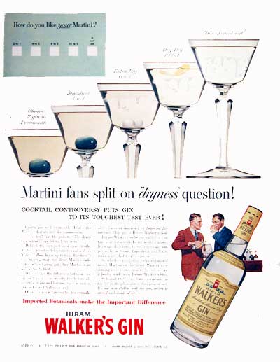 1954 Hiram Walker Gin #004145