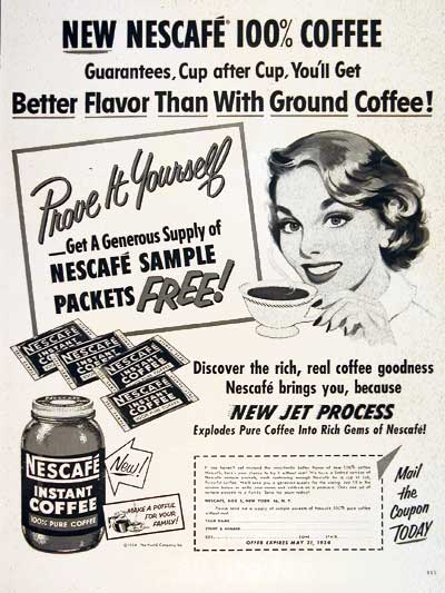 1954 Nescafé Instant Coffee #004463