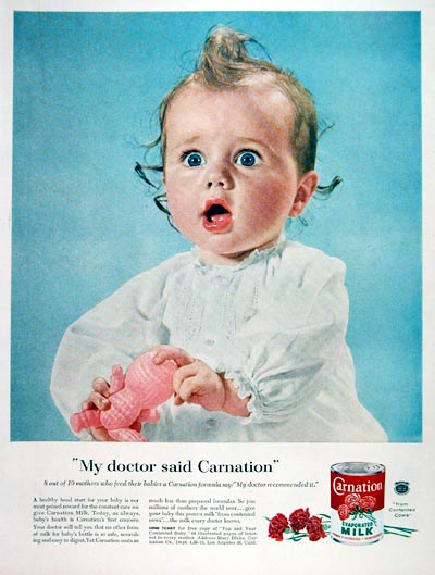 1955 Carnation Evaporated Milk #006836