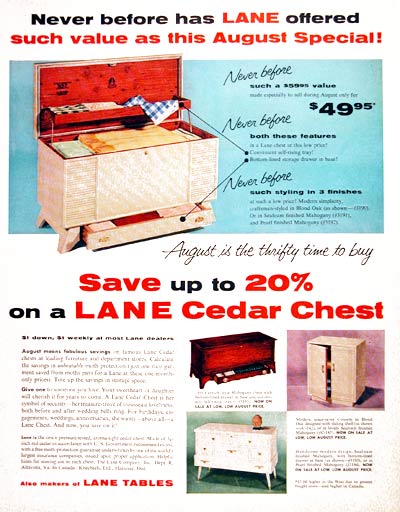 1955 Lane Cedar Chest #004097