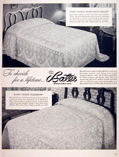 1956 Bates Bedspreads #007565
