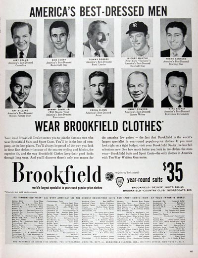 1956 Brookfield's Men's Suits #024731