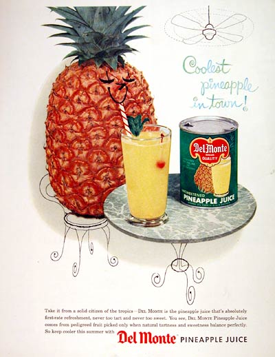 1956 Del Monte Pineapple Juice #004418