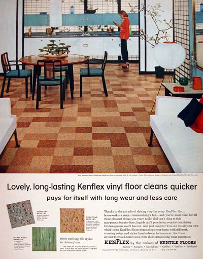 1956 Kentile Vinyl Floor Tiles #004427