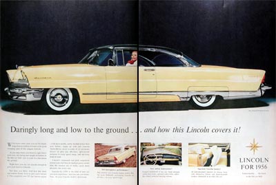 1956 Lincoln Premiere Coupe Vintage Ad #024763