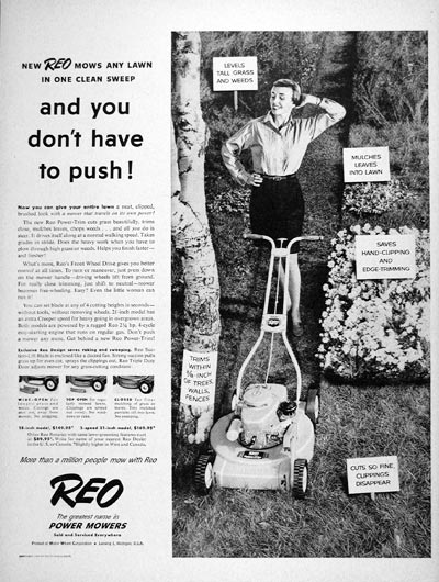 1956 REO Lawn Mowers #007559